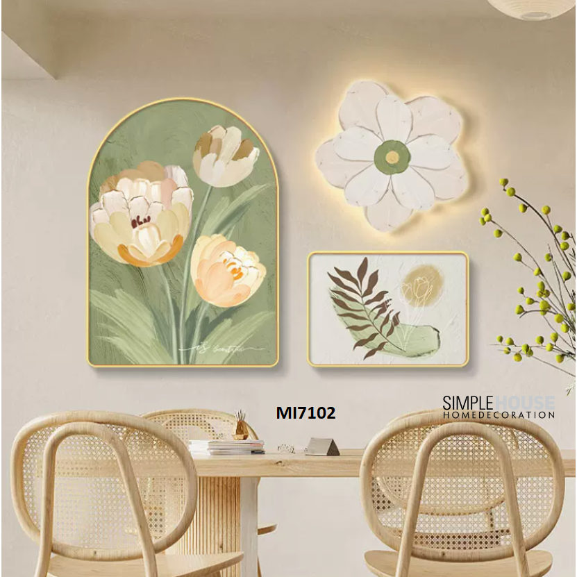 Bộ Tranh Tráng Gương - Bộ 3 món, Trang Trí Tường Nhà, Phong Cách Bắc Âu - Simple House.