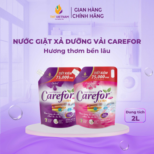 Nước giặt xả dưỡng vải Carefor Chính hãng 2 lít
