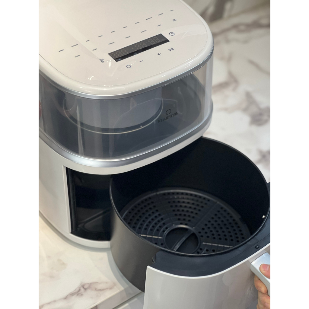 NỒI CHIÊN KHÔNG KHÍ NÓNG AIR BLOOM VỚI CHỨC NĂNG HẤP KLARSTEIN 7.5L