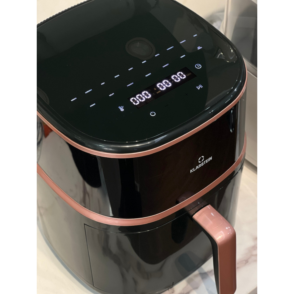 NỒI CHIÊN KHÔNG KHÍ NÓNG AIR BLOOM VỚI CHỨC NĂNG HẤP KLARSTEIN 7.5L