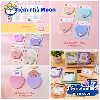 Giấy note/giấy ghi chú nhiều mẫu dễ thương