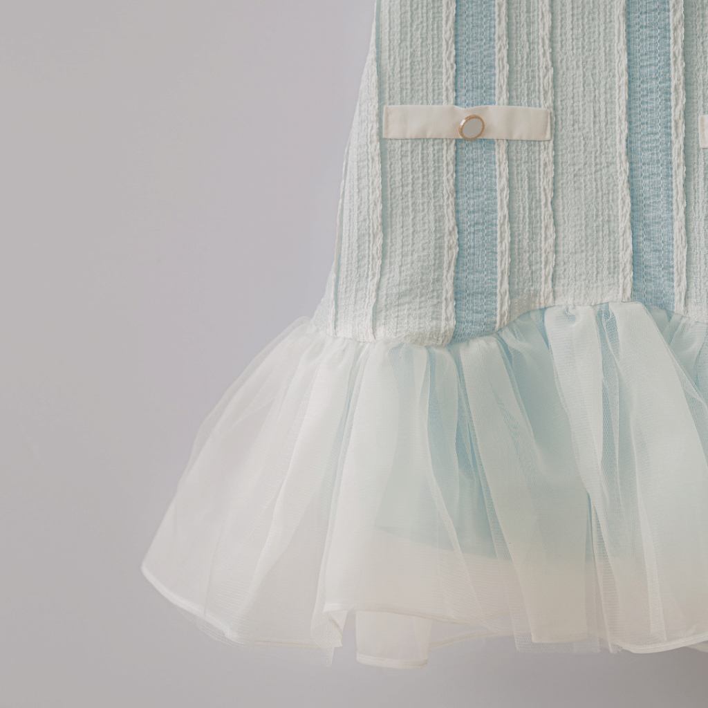 Váy xinh cho bé gái Sora.bébé Ocean Dress chất thun dáng suông phong cách Hàn Quốc nhẹ nhàng