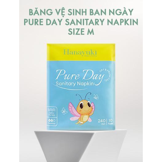 Băng Vệ Sinh Ban Ngày Siêu Thấm Pure Day Sanitary Napkin Size M