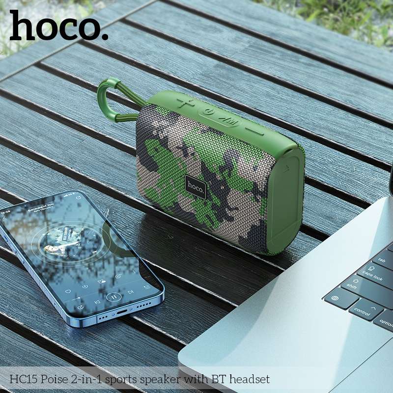 Loa Bluetooth Hoco HC15 Kèm Tai Nghe Mini Hát Siêu Hay Nghe 3h