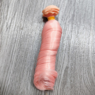 Tóc giả lọn xoăn sóng dài 15cm ngang 100cm phụ kiện may tóc cho búp bê