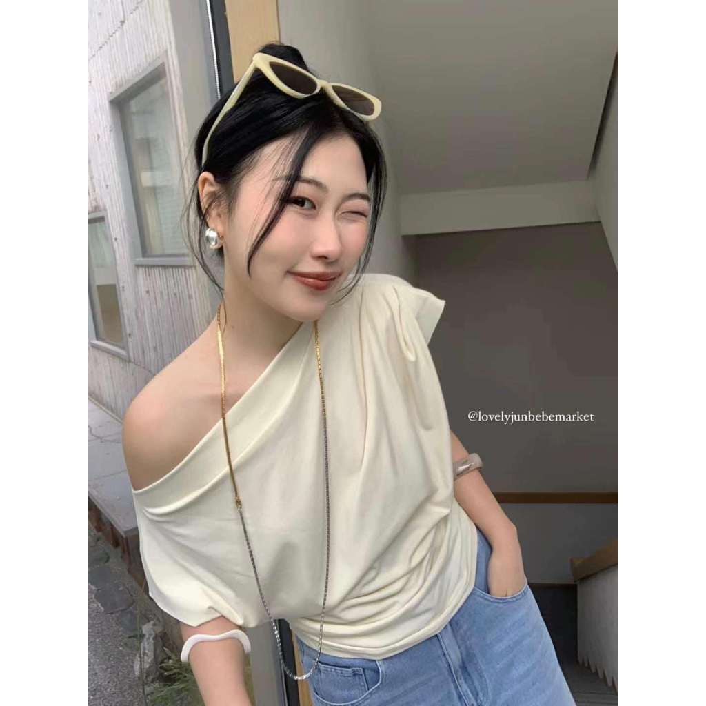 Áo Lệch Vai Hàng Quảng Châu