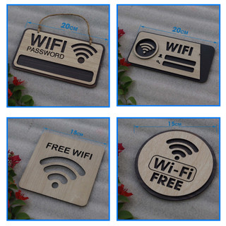 Bảng wifi - bảng gỗ wifi trang trí - bảng wifi free