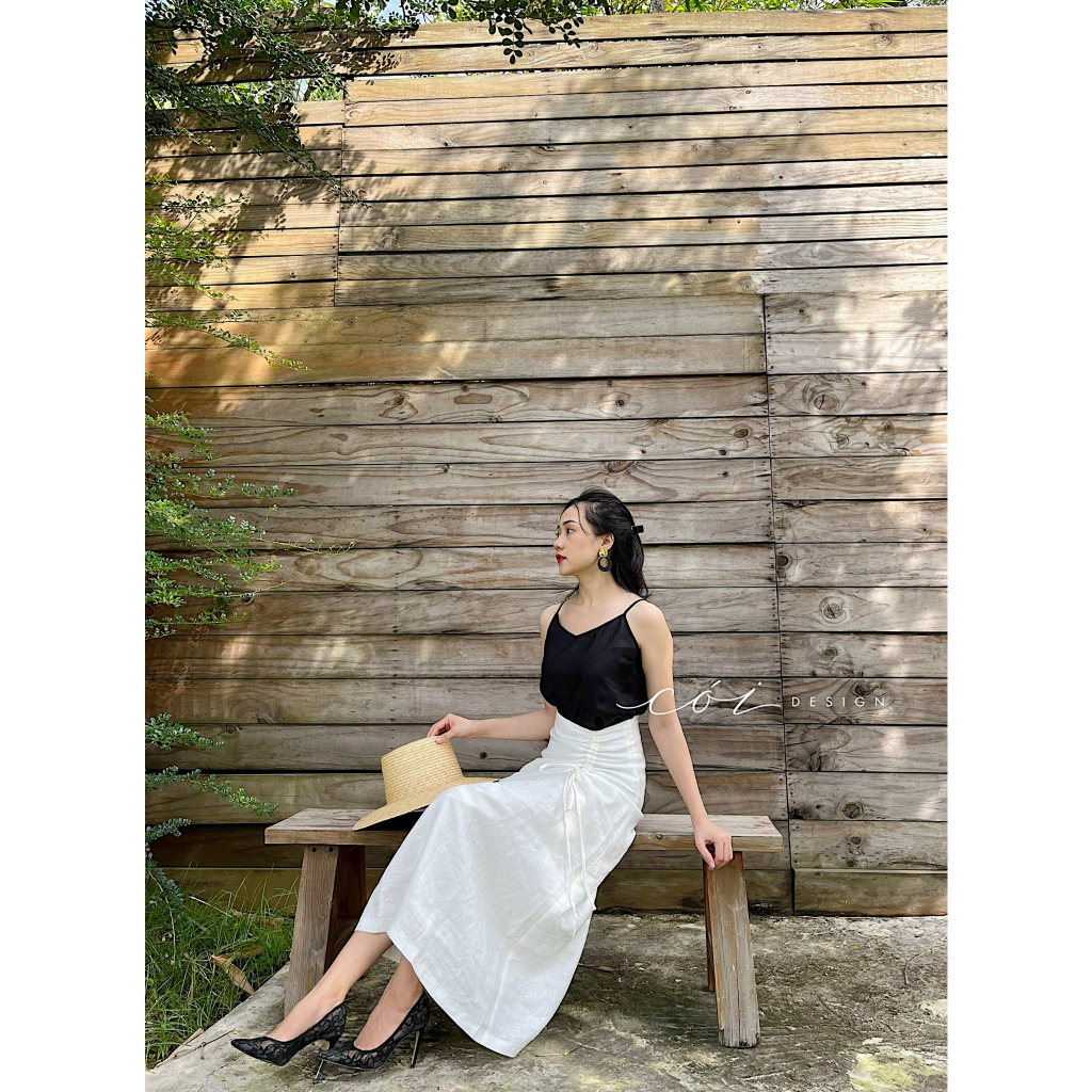 Áo 2 dây trơn Cói Design