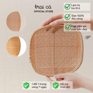 Rá Tre Vuông Đựng Rau Củ Hoa Quả, Đựng Thực Phẩm, TRẠI CÁ HOME Đồ Dùng Nhà Bếp Thân Thiện Môi Trường