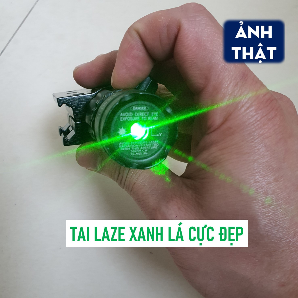 Đèn LAZE Tia Xanh Lá Kim Loại Pin Sạc - Đô Shop
