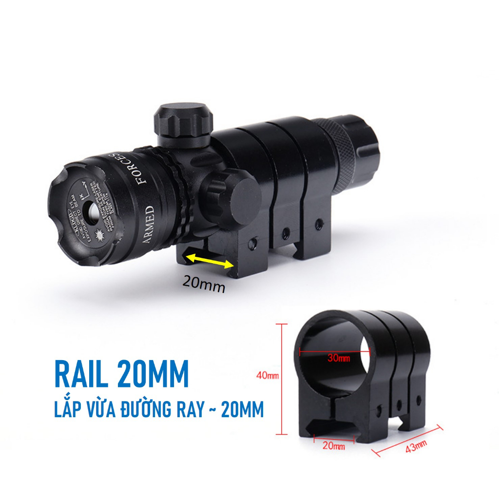 Đèn LAZE Tia Xanh Lá Kim Loại Pin Sạc - Đô Shop