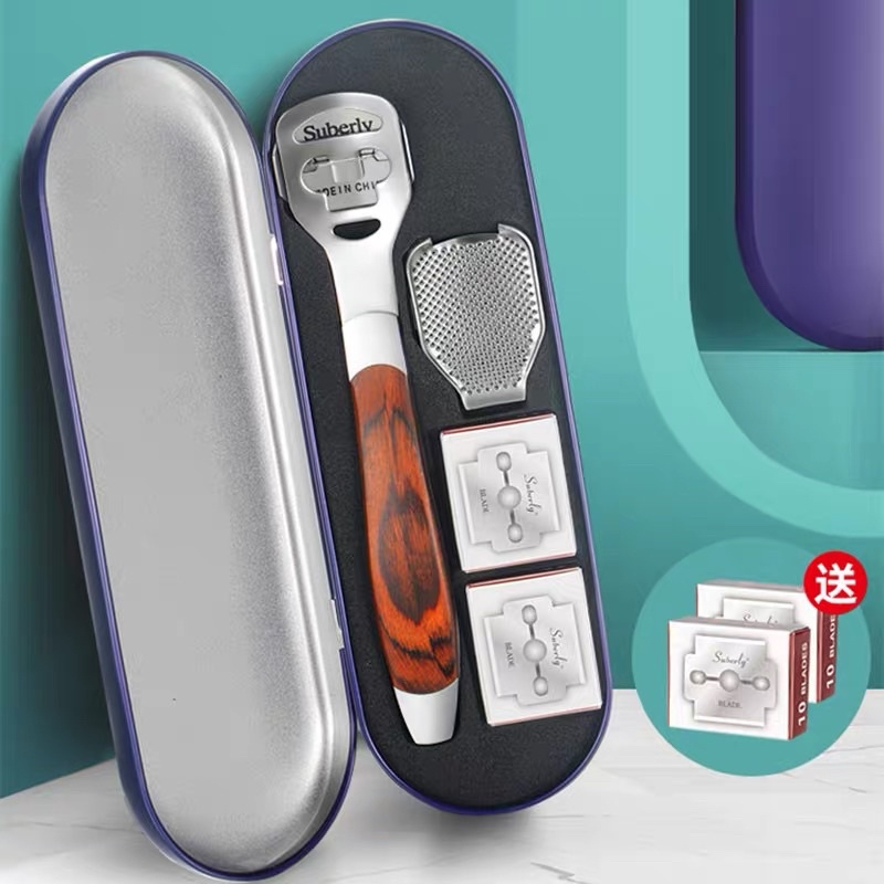 Dụng Cụ Chà Gót Chân Tẩy Da Chết Kèm 20 Lưỡi Dao Cạo