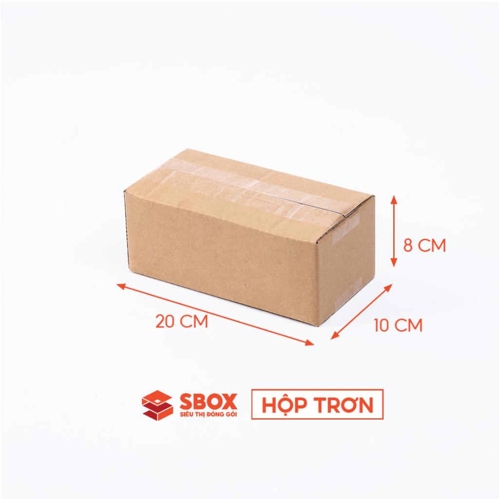 Combo 120 thùng carton đóng hàng giá xưởng - 20x10x8cm - logo Shopee hoặc hộp trơn - Giao số lượng lớn