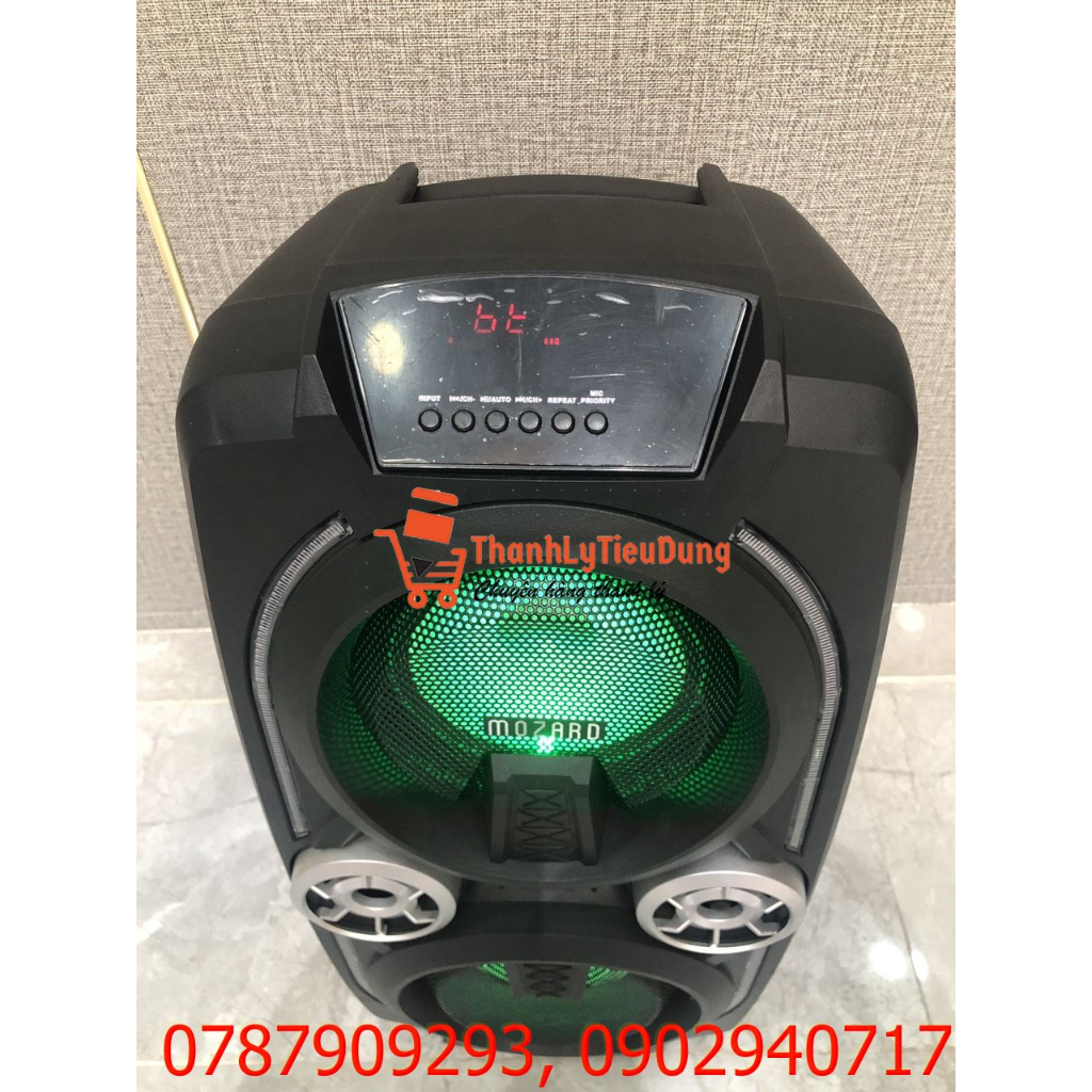 Loa Kéo Bluetooth Mozard L0629K Đen Xám - HÀNG TRƯNG BÀY