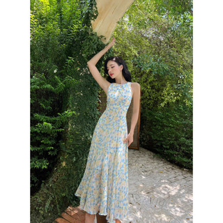 COLUS - Đầm hoa dáng xoè cut-out lưng