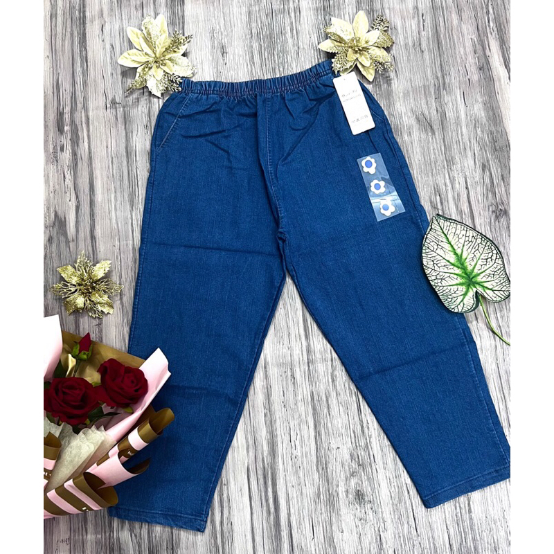 Quần jean 9 tấc co giãn, quần jean lưng thun từ 45 kí đến 65 kí