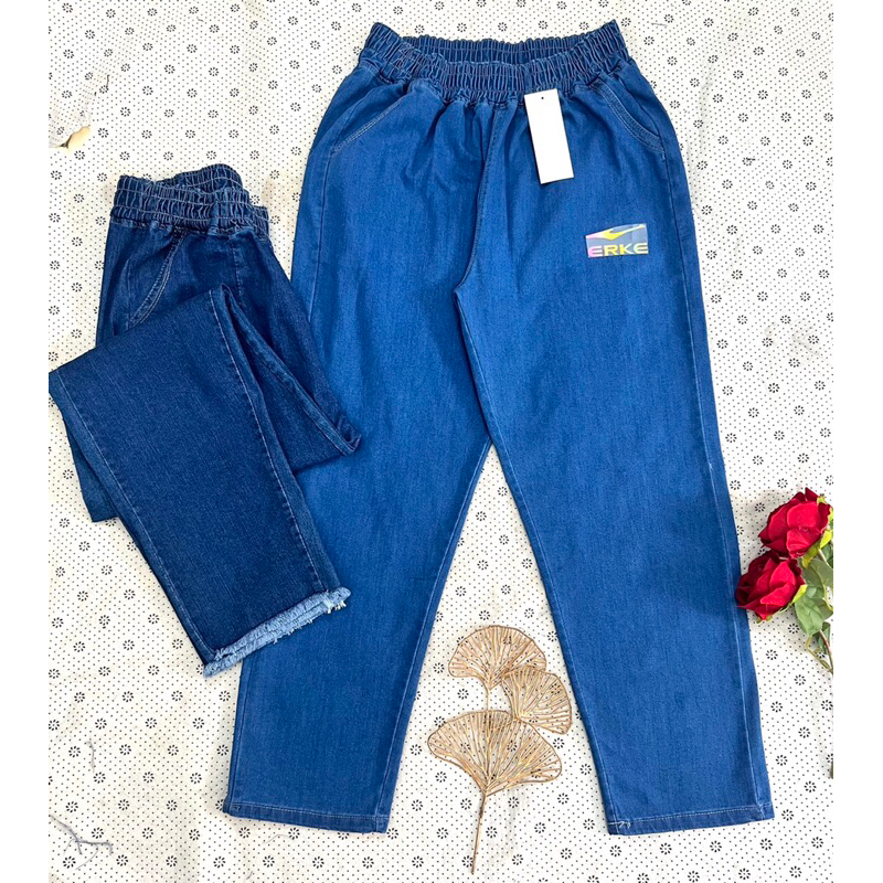 Quần jean 9 tấc co giãn, quần jean lưng thun từ 45 kí đến 65 kí