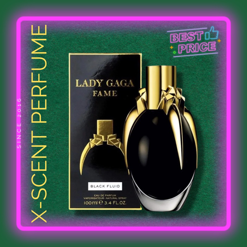 Nước Hoa Nữ Lady Gaga Fame Black Fluid