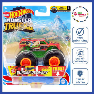 Xe mô hình Hot Wheels Monster Trucks Burger Delivery GTH77.
