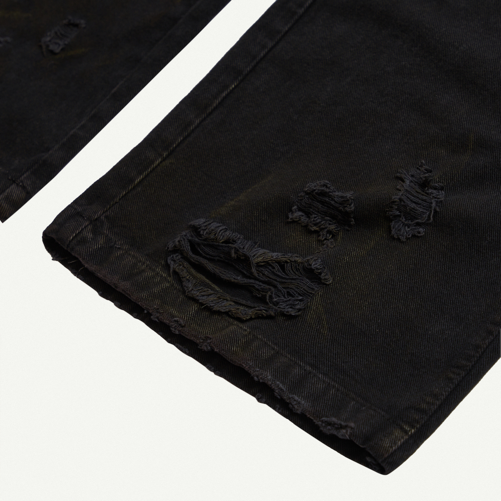 TRASH JEANS BLACK / Quần jeans cạp trễ / GAMBLE WORLDWIDE