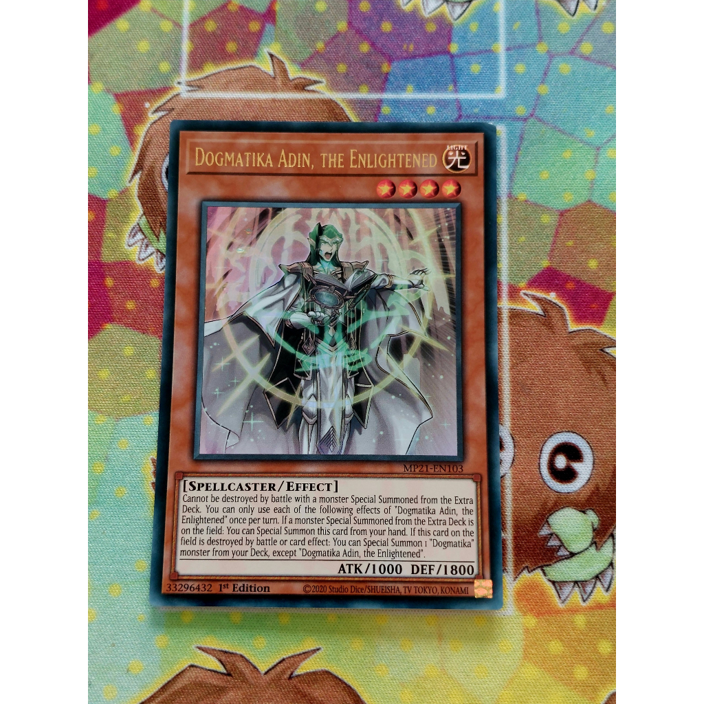 Thẻ Bài Yugioh DAMGED Monster Dogmatika Adin, the Enlightened - MP21-EN103 - Ultra