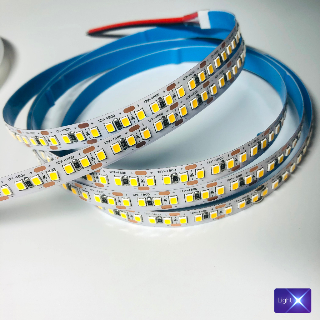 Cuộn led dây dán 12V 2835 - 180 led, led dây 12V, ánh sáng trắng, vàng ấm, trung tính