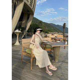 ĐẦM MIDI HAI DÂY KHOÉT EO