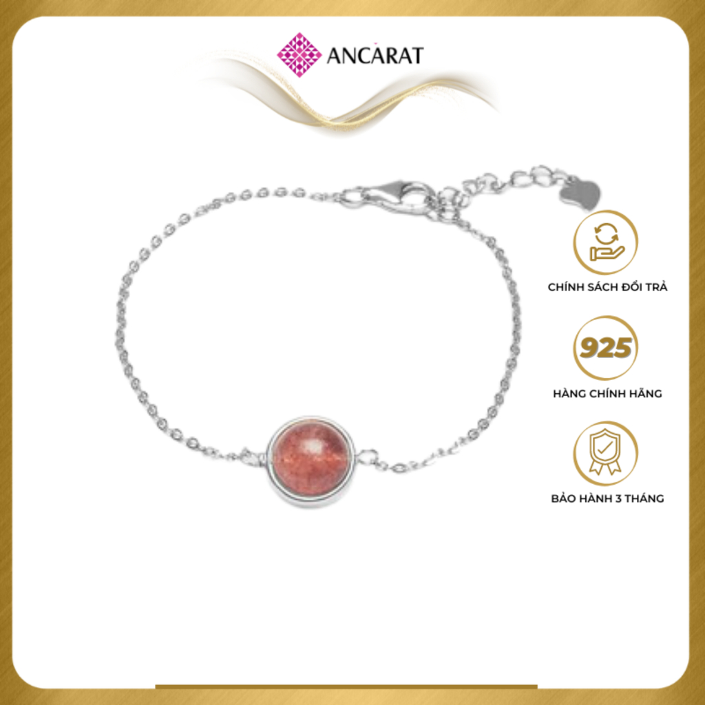 Lắc tay bạc đá ngũ hành phong thủy - VD09 - ANCARAT