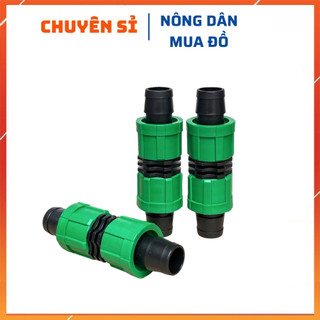 Nối nhỏ giọt vặn ống 16mm - Kết nối dây nhỏ giọt 16mm khớp nối ren vặn