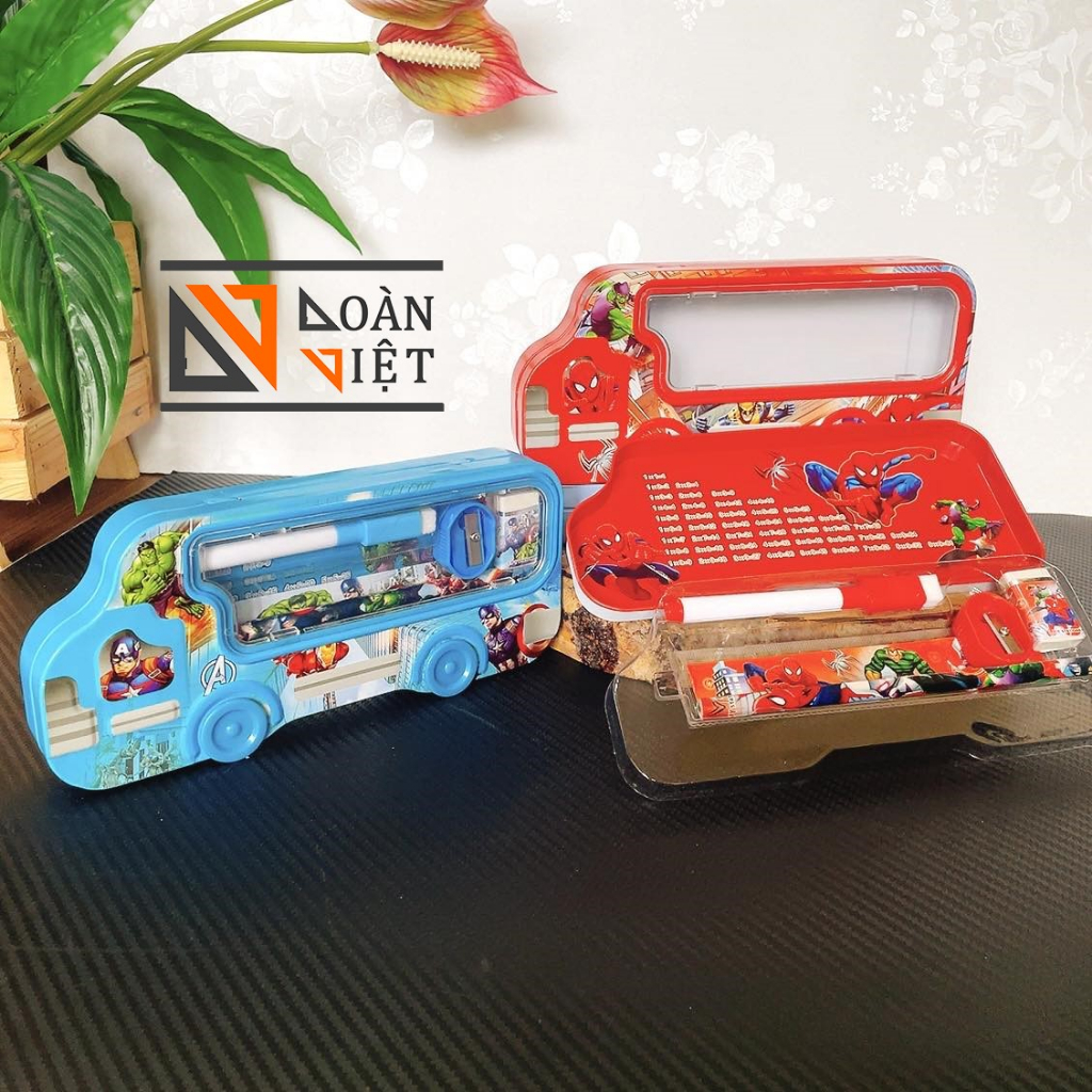 (KÈM 5 MÓN DỤNG CỤ HỌC TẬP) HỘP ĐỰNG BÚT / HỘP VIẾT hình xe hơi siêu ngầu 6611.Bằng hợp kim nhôm -an toàn cho sức khoẻ