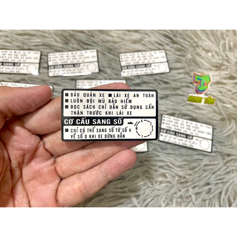 Bộ tem thông số zin Future 125i 2022-2023, hàng zin chuẩn nét