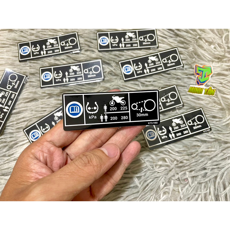 Bộ tem thông số zin Future 125i 2022-2023, hàng zin chuẩn nét