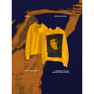 Áo hoodie nỉ bông HBS Graphic Hoodie Yellow