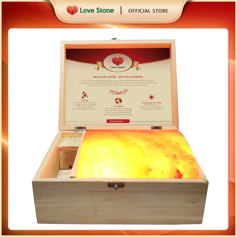 Hộp Đá Muối Himalaya LoveStone Massage Chân Magic - Nhập Khẩu Pakistan Hàng Chín Hãng 100%