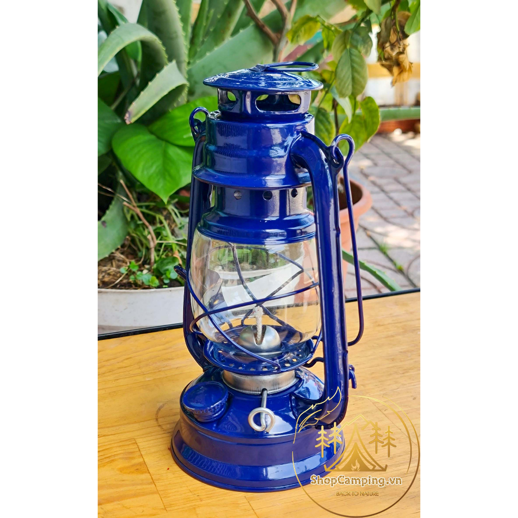 Đèn bão đèn dầu size trung 24cm decor trang trí nhà cửa, đèn măng xông cắm trại dã ngoại cổ điển Camping VietNam