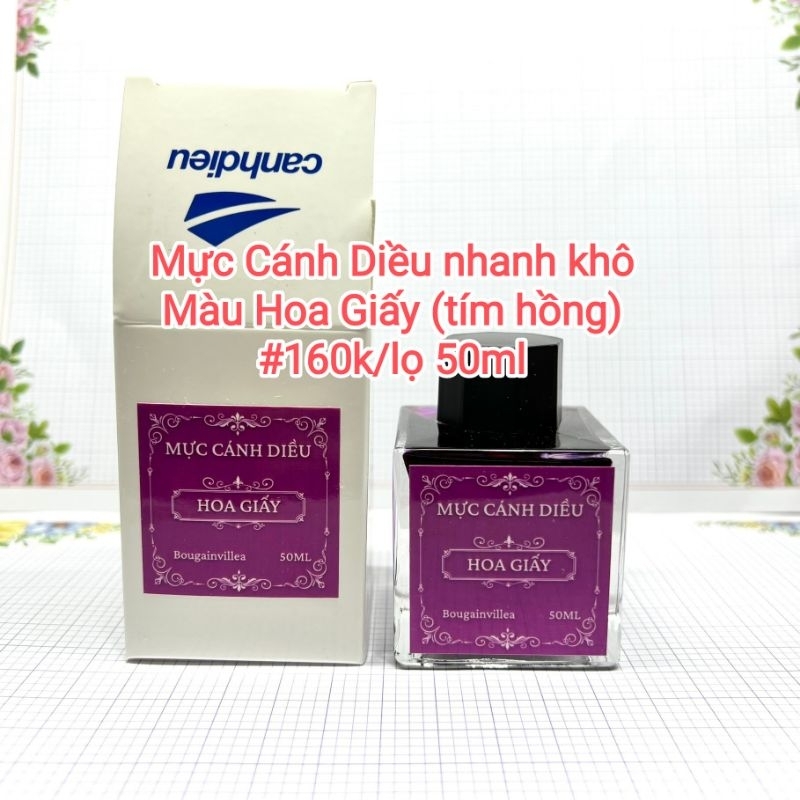 Mực viết nhanh khô màu Hoa giấy Cánh Diều (50ml)