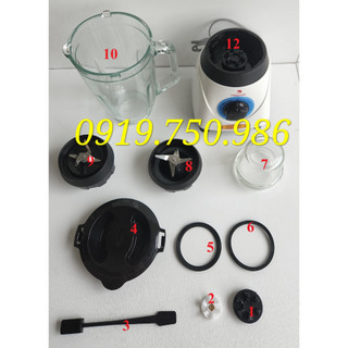 Linh phụ kiện máy say sinh tố Happy cook HCB-150C- cốc thuỷ tinh, ron, vấu