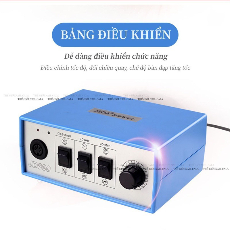 Máy mài JD800 chính hãng- Máy mài móng JD800 hàng chuẩn- Máy mài khoẻ êm tay