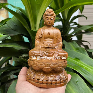 Tượng phật a di đà gỗ bách thơm