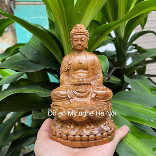 Tượng phật a di đà gỗ bách thơm