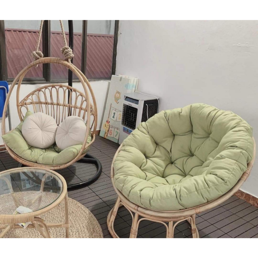Nệm nghế pazapan,nghế mây,sích đu mẫu tròn chất liệuPolyester và bông