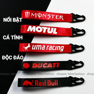 Móc Khóa Dây Các Hãng Xe Cực Chất ( dây bố, Satin in decan đầu sắt)