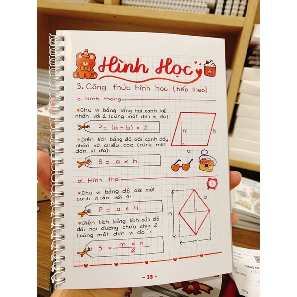 Sổ tay takenote toán 4 lò xo kèm bộ quà 29K