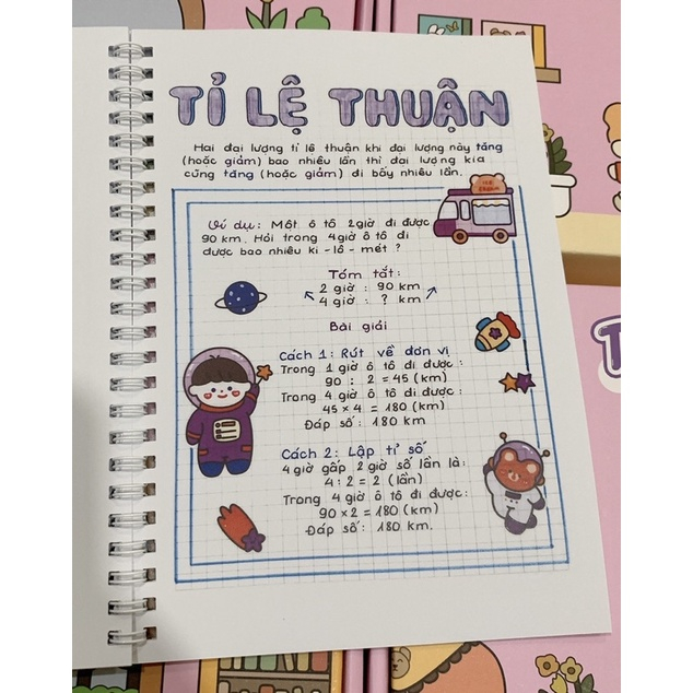 Sổ tay takenote toán 5 tặng kèm bộ quà 29K