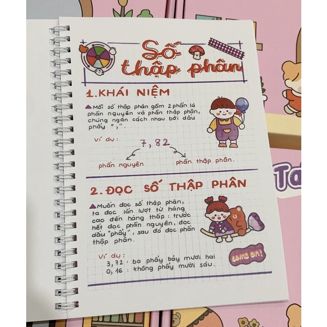 Sổ tay takenote toán 5 tặng kèm bộ quà 29K
