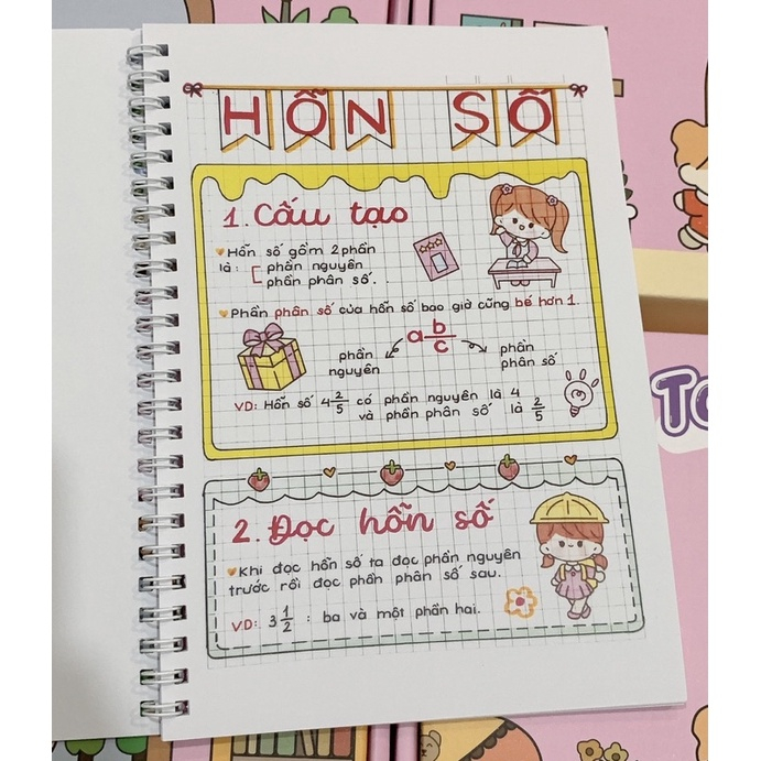 Sổ tay takenote toán 5 tặng kèm bộ quà 29K