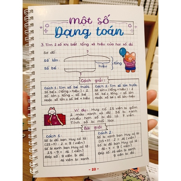 Sổ tay takenote toán 4 lò xo kèm bộ quà 29K