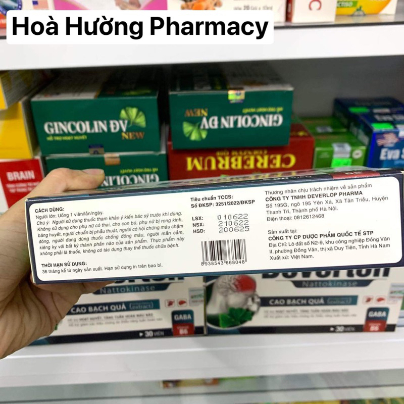 {✅Hàng Chính Hãng} HOẠT DUYẾT DEVERTON - Bổ sung Gaba, Nattokinase - Hoạt huyết dưỡng não,Giảm đau đầu hoa mắt chóng mặt