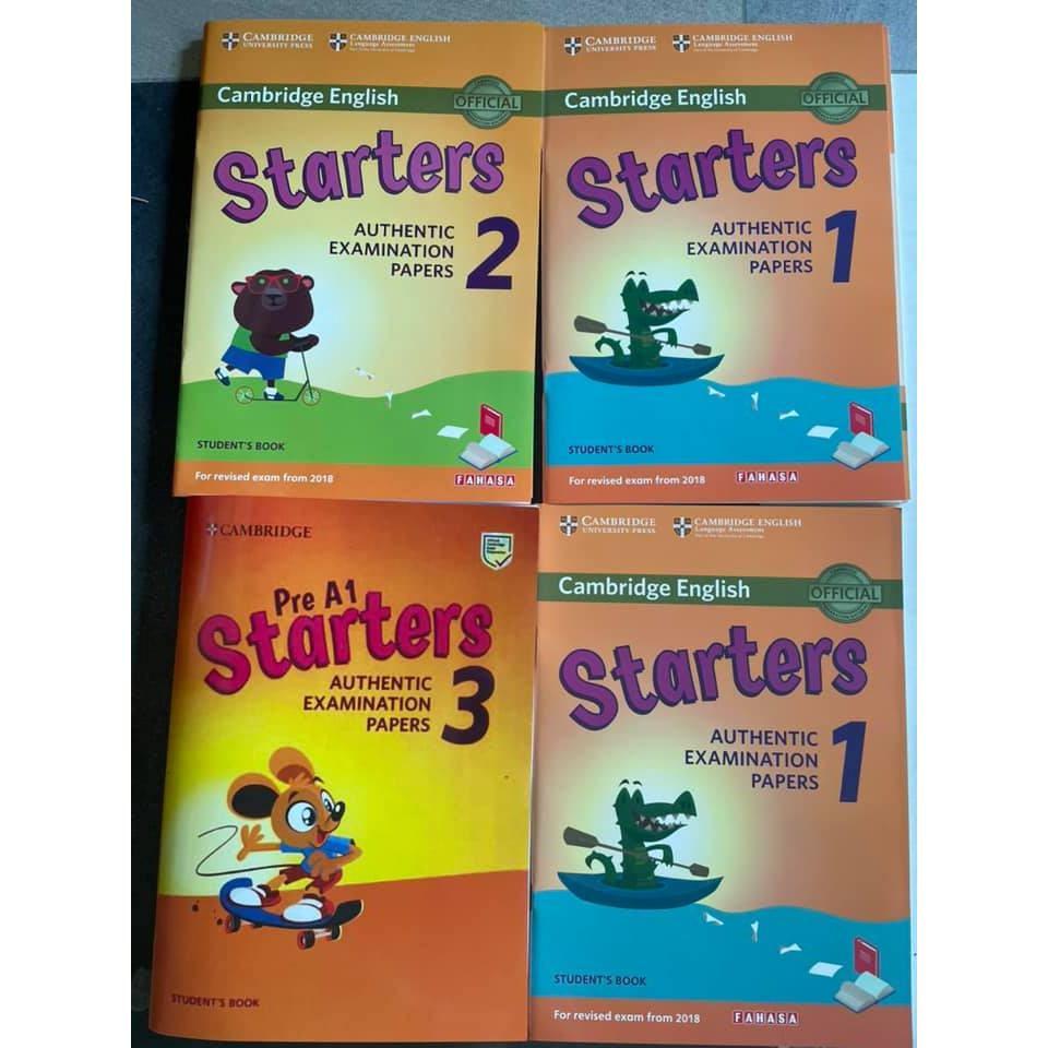 Cambridge English Starter 1,2,3 - tặng mp3 bản to a4