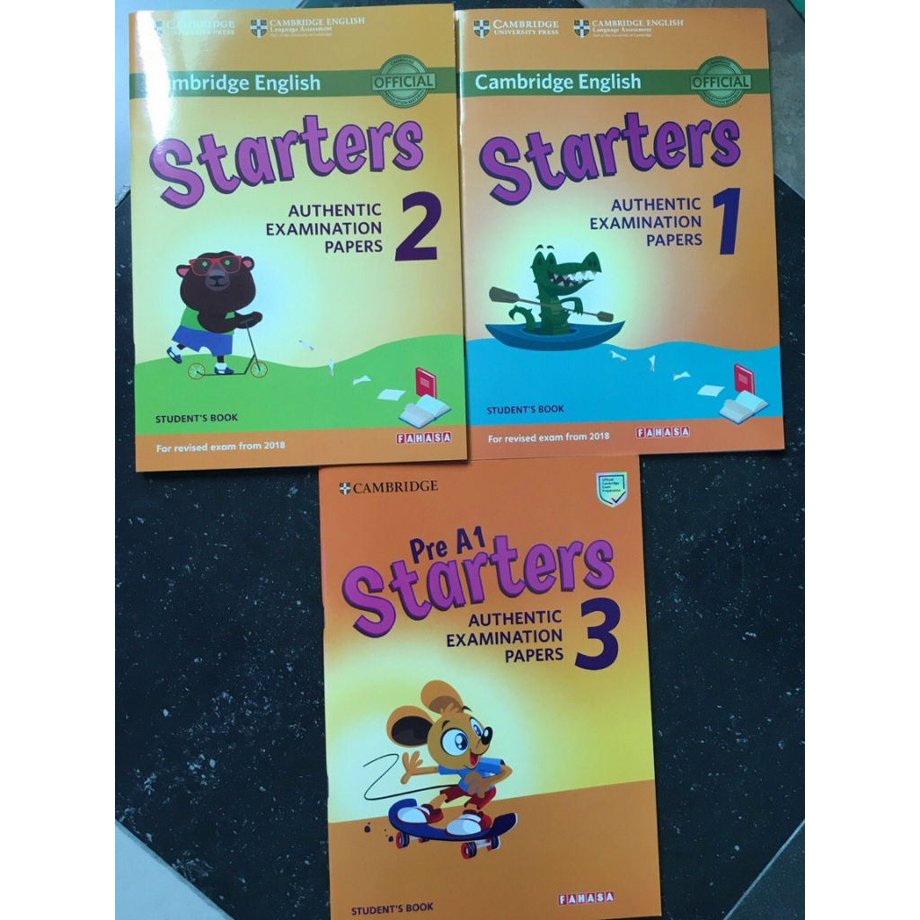 Cambridge English Starter 1,2,3 - tặng mp3 bản to a4